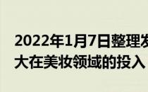 2022年1月7日整理发布：宝洁集团正不断加大在美妆领域的投入