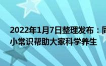 2022年1月7日整理发布：同仁堂健康为大家讲解科学养胃小常识帮助大家科学养生