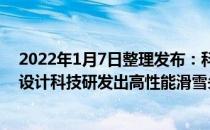 2022年1月7日整理发布：科技创新团队运用航天薄壁结构设计科技研发出高性能滑雪头盔