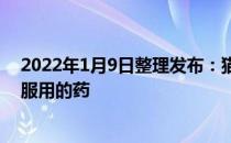 2022年1月9日整理发布：猫咪不能用人类平时身体不舒服服用的药