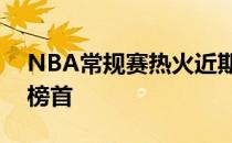 NBA常规赛热火近期拿到了2连胜 高居东部榜首
