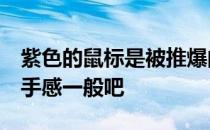 紫色的鼠标是被推爆的罗技G304我个人觉得手感一般吧