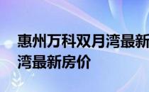 惠州万科双月湾最新房价 哪位说说万科双月湾最新房价 