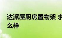 达派屋厨房置物架 求解达派屋厨房置物架怎么样 