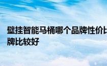 壁挂智能马桶哪个品牌性价比高 求大神说下智能马桶哪个品牌比较好 