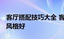 客厅搭配技巧大全 客厅家俱怎么搭配好 哪个风格好 