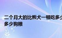 二个月大的比熊犬一顿吃多少狗粮 一个月大的比熊犬一顿吃多少狗粮 