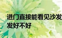 进门直接能看见沙发好不好 求问进门看到沙发好不好 