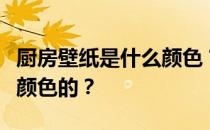 厨房壁纸是什么颜色？我想问厨房壁纸是什么颜色的？