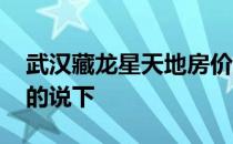 武汉藏龙星天地房价 武汉藏龙小区房价了解的说下 