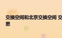 交换空间和北京交换空间 交换空间是什么 交换空间什么意思 