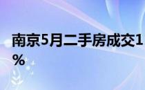 南京5月二手房成交11589套 环比4月跌逾24%