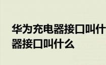 华为充电器接口叫什么翻译成中文 华为充电器接口叫什么 