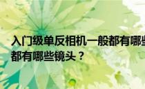 入门级单反相机一般都有哪些镜头？谁知道入门级单反相机都有哪些镜头？