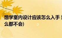 想学室内设计应该怎么入手 想学室内设计 从哪里入门.(我什么都不会) 