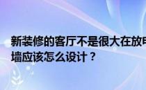 新装修的客厅不是很大在放电视的地方有一扇窗户电视背景墙应该怎么设计？