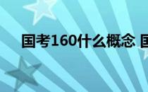 国考160什么概念 国考160分什么水平 