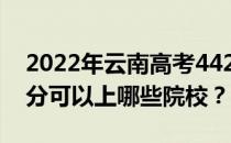 2022年云南高考442分可以报什么大学 442分可以上哪些院校？