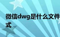 微信dwg是什么文件格式 dwg是什么文件格式 