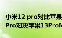 小米12 pro对比苹果13promax相机 小米12Pro对决苹果13ProMax拍照 