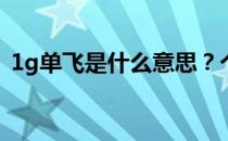 1g单飞是什么意思？个人秀介绍及购买指南