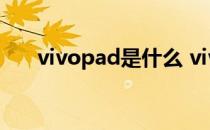 vivopad是什么 vivoPad有什么配色 