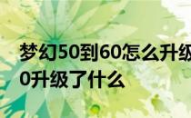 梦幻50到60怎么升级最快 荣耀60相比荣耀50升级了什么 