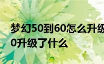 梦幻50到60怎么升级最快 荣耀60相比荣耀50升级了什么 