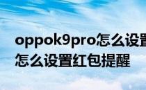 oppok9pro怎么设置红包提醒 oppok9Pro怎么设置红包提醒 