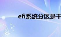 efi系统分区是干嘛的（efi系统）