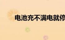 电池充不满电就停了（电池充不满）