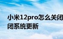 小米12pro怎么关闭息屏 小米12pro怎么关闭系统更新 