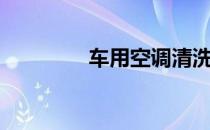 车用空调清洗（车用空调）