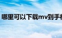 哪里可以下载mv到手机（哪里可以下载mv）