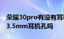 荣耀30pro有没有耳机插孔 荣耀70pro 支持3.5mm耳机孔吗 