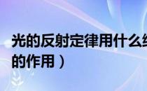 光的反射定律用什么纸板（光的反射定律纸板的作用）