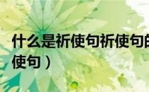 什么是祈使句祈使句的特点是什么（什么是祈使句）