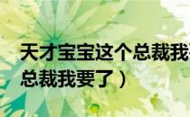 天才宝宝这个总裁我要了txt（天才宝宝这个总裁我要了）