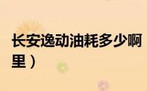 长安逸动油耗多少啊（长安逸动油耗多少一公里）