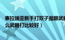 泰拉瑞亚新手打双子魔眼武器推荐（泰拉瑞亚双子魔眼用什么武器打比较好）