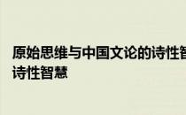 原始思维与中国文论的诗性智慧 关于原始思维与中国文论的诗性智慧