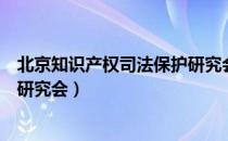 北京知识产权司法保护研究会（关于北京知识产权司法保护研究会）