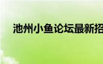 池州小鱼论坛最新招聘（池州小鱼论坛）