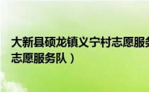 大新县硕龙镇义宁村志愿服务队（关于大新县硕龙镇义宁村志愿服务队）