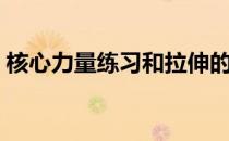 核心力量练习和拉伸的一套标准动作的GIF图