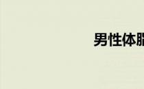 男性体脂对比图