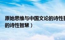 原始思维与中国文论的诗性智慧（关于原始思维与中国文论的诗性智慧）