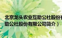 北京龙头农业互助公社股份有限公司（关于北京龙头农业互助公社股份有限公司简介）