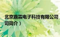 北京鼎霖电子科技有限公司（关于北京鼎霖电子科技有限公司简介）