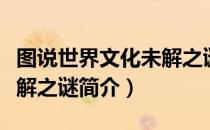 图说世界文化未解之谜（关于图说世界文化未解之谜简介）